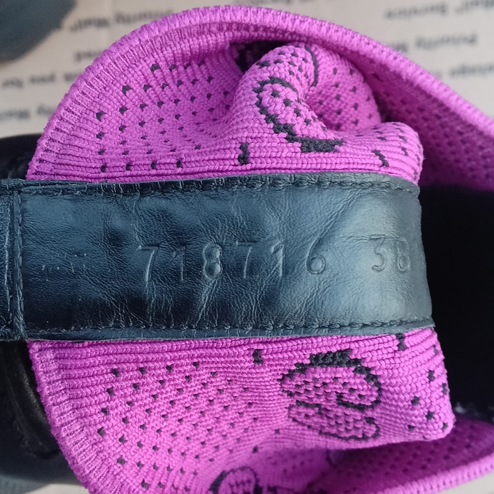 Gucci Black and Purple Ankle Boots - Picture 6 of 8